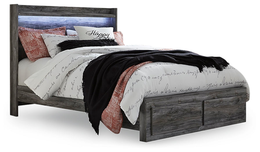 Baystorm Panel Bed With 2 Storage Drawers
