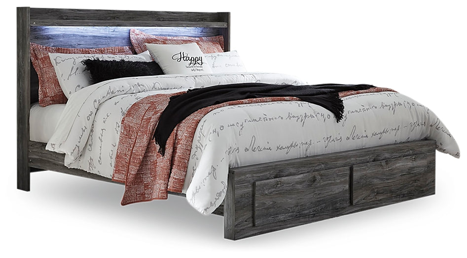 Baystorm Panel Bed With 2 Storage Drawers