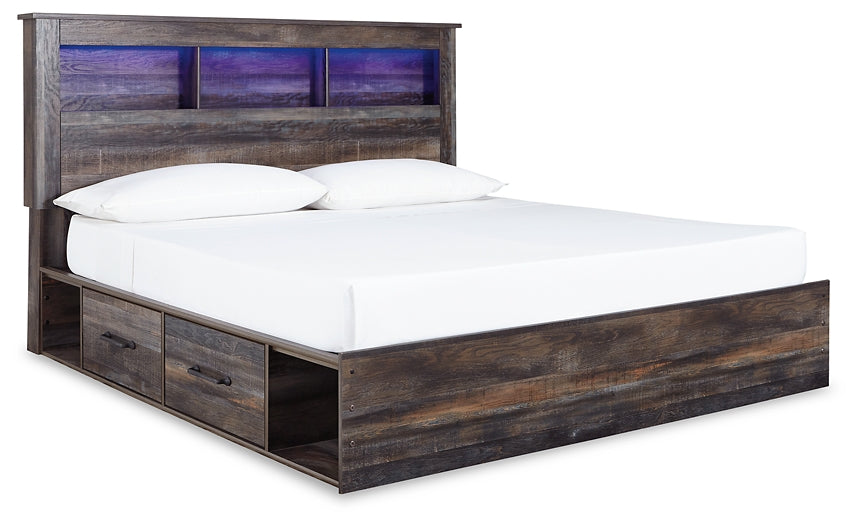 Drystan Bookcase Bed With 4 Storage Drawers