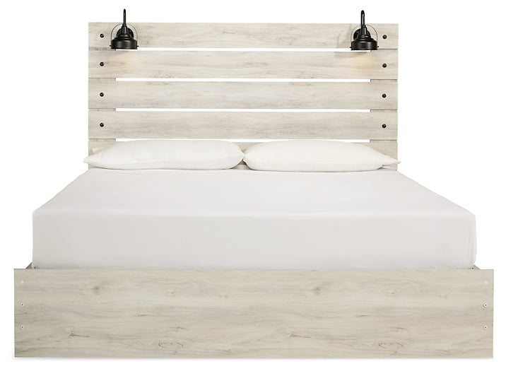 Cambeck Panel Bed With 4 Storage Drawers