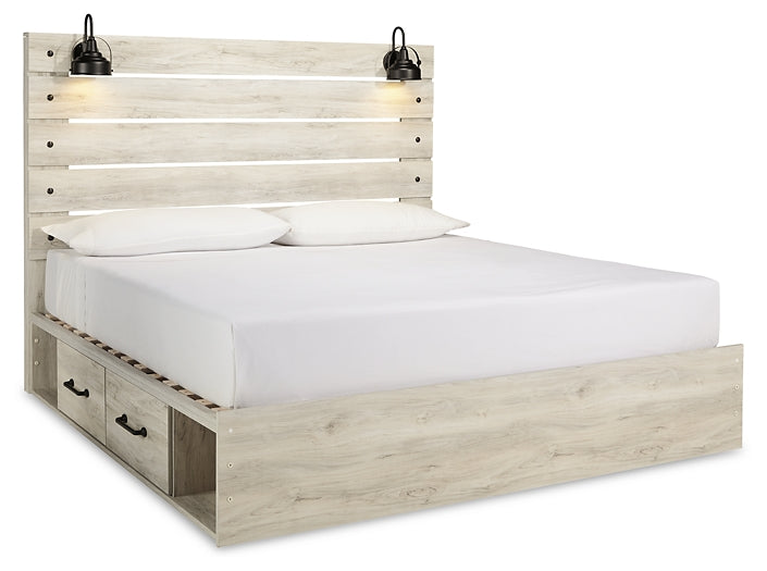 Cambeck Panel Bed With 2 Storage Drawers