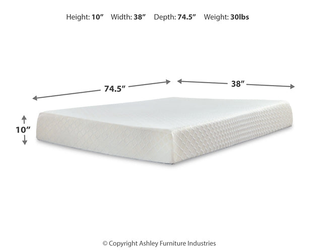 10 Inch Chime Memory Foam Mattress