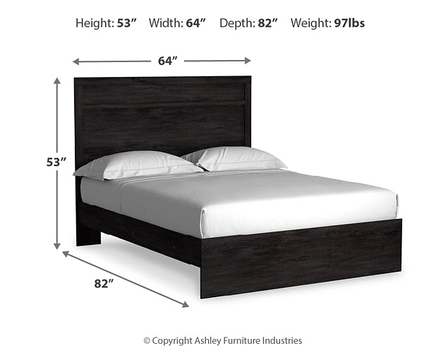 Belachime Panel Bed