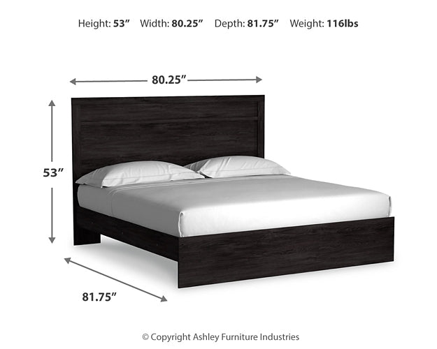 Belachime Panel Bed