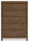 Cabalynn Queen Panel Bed with Storage with Mirrored Dresser, Chest and Nightstand