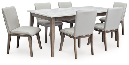 Loyaska Dining Table and 6 Chairs