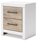 Charbitt King Panel Bed with Mirrored Dresser, Chest and 2 Nightstands