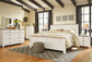 Willowton King Panel Bed with Mirrored Dresser and Nightstand
