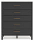 Cadmori King Upholstered Panel Bed with Mirrored Dresser, Chest and 2 Nightstands