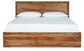 Dressonni King Panel Bed with Mirrored Dresser