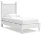 Mollviney Twin Panel Bed with Mirrored Dresser