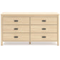 Cabinella Full Platform Bed with Dresser and Nightstand