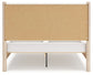 Cadmori Queen Upholstered Panel Bed with Mirrored Dresser, Chest and 2 Nightstands