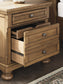 Feddinger Queen Panel Bed with Mirrored Dresser, Chest and Nightstand