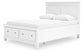 Fortman Queen Panel Storage Bed with Mirrored Dresser