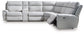 Social Pointe 6-Piece Reclining Sectional with Storage Console
