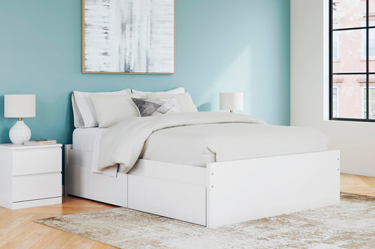 Onita Queen Platform Bed with 1 Side Storage