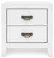Binterglen King Panel Bed with Mirrored Dresser and Nightstand