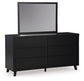 Danziar Queen Panel Headboard, Dresser and Mirror