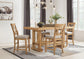 Havonplane Counter Height Dining Table and 4 Barstools
