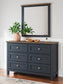 Landocken Twin Panel Headboard, Dresser, Mirror, Chest and Nightstand