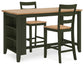 Gesthaven Counter Height Dining Table and 2 Barstools
