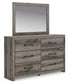 Urbanoore Full Panel Storage Bed, Dresser and Mirror