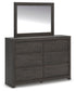 Parlayon King Panel Storage Bed, Dresser, Mirror and Nightstand