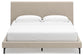 Cielden King Upholstered Bed with Roll Slats, Dresser and Mirror