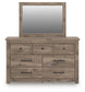 Keithland King Poster Bed, Dresser, Mirror and Nightstand