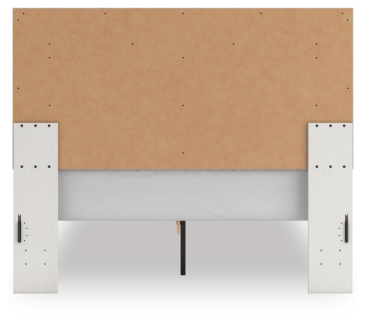 Birmonton Queen Upholstered Panel Platform Bed, Dresser, Mirror, Chest and Nightstand