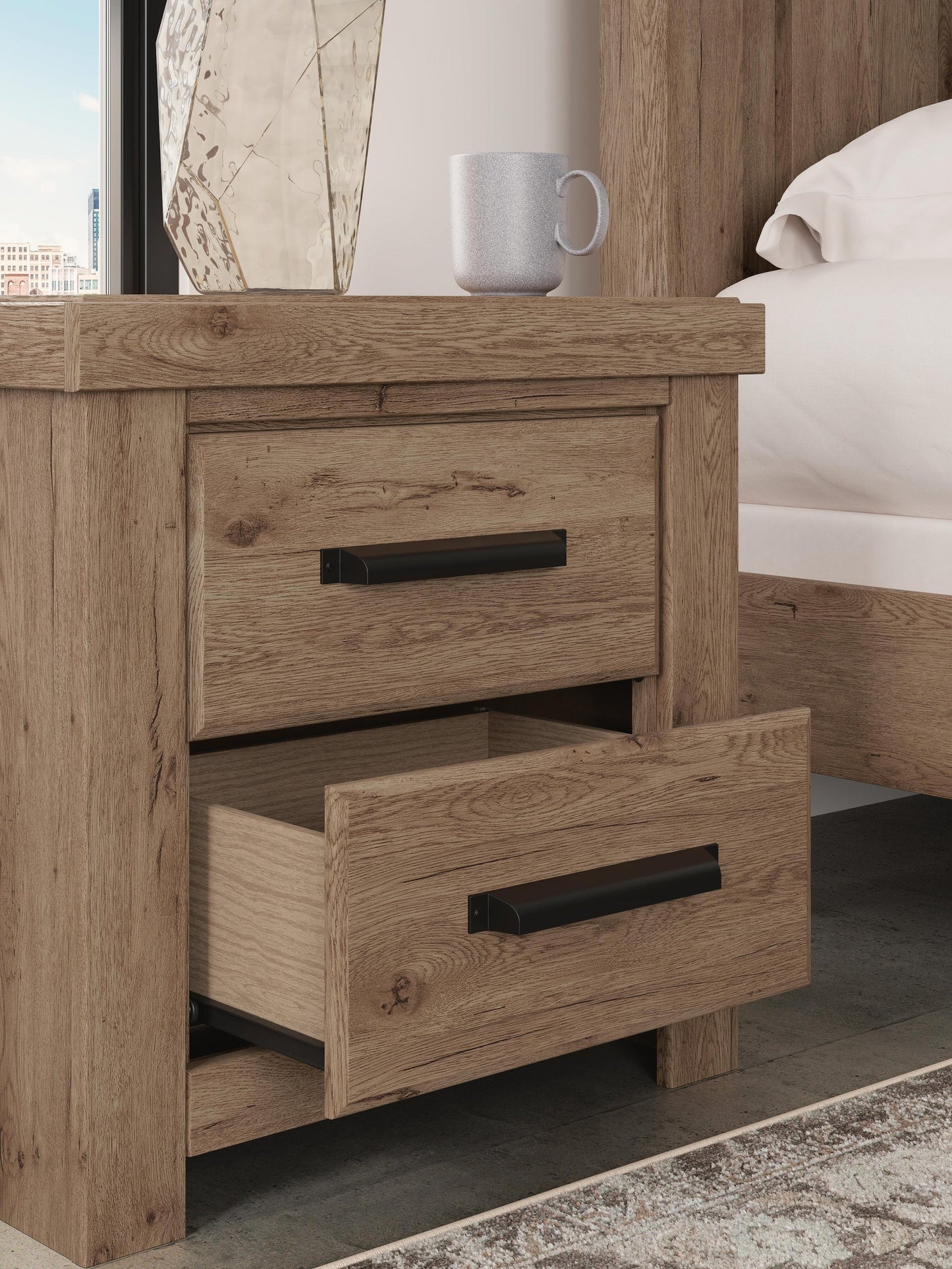 Oliandon Two Drawer Night Stand