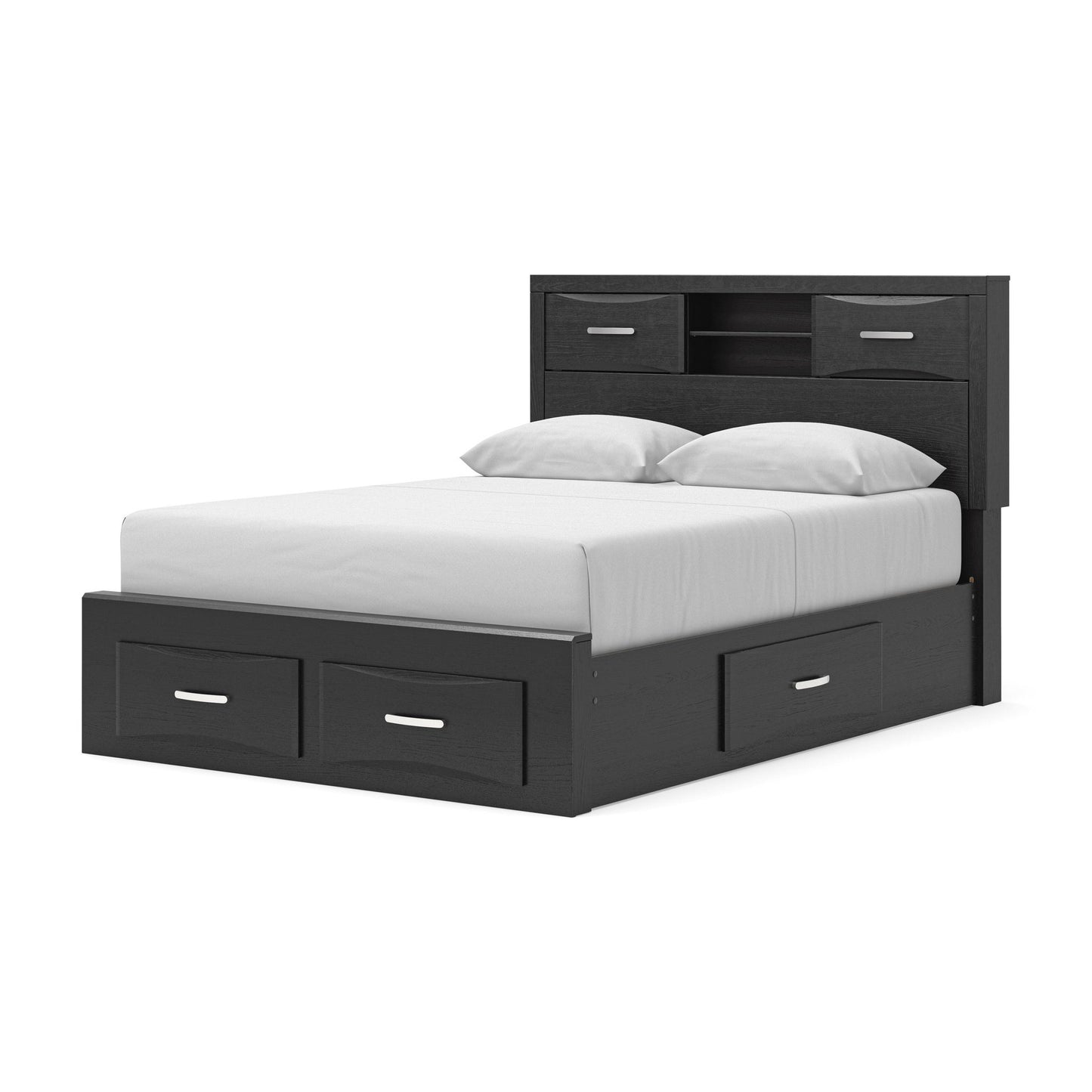 Stabotta Queen Bookcase Bed with Storage