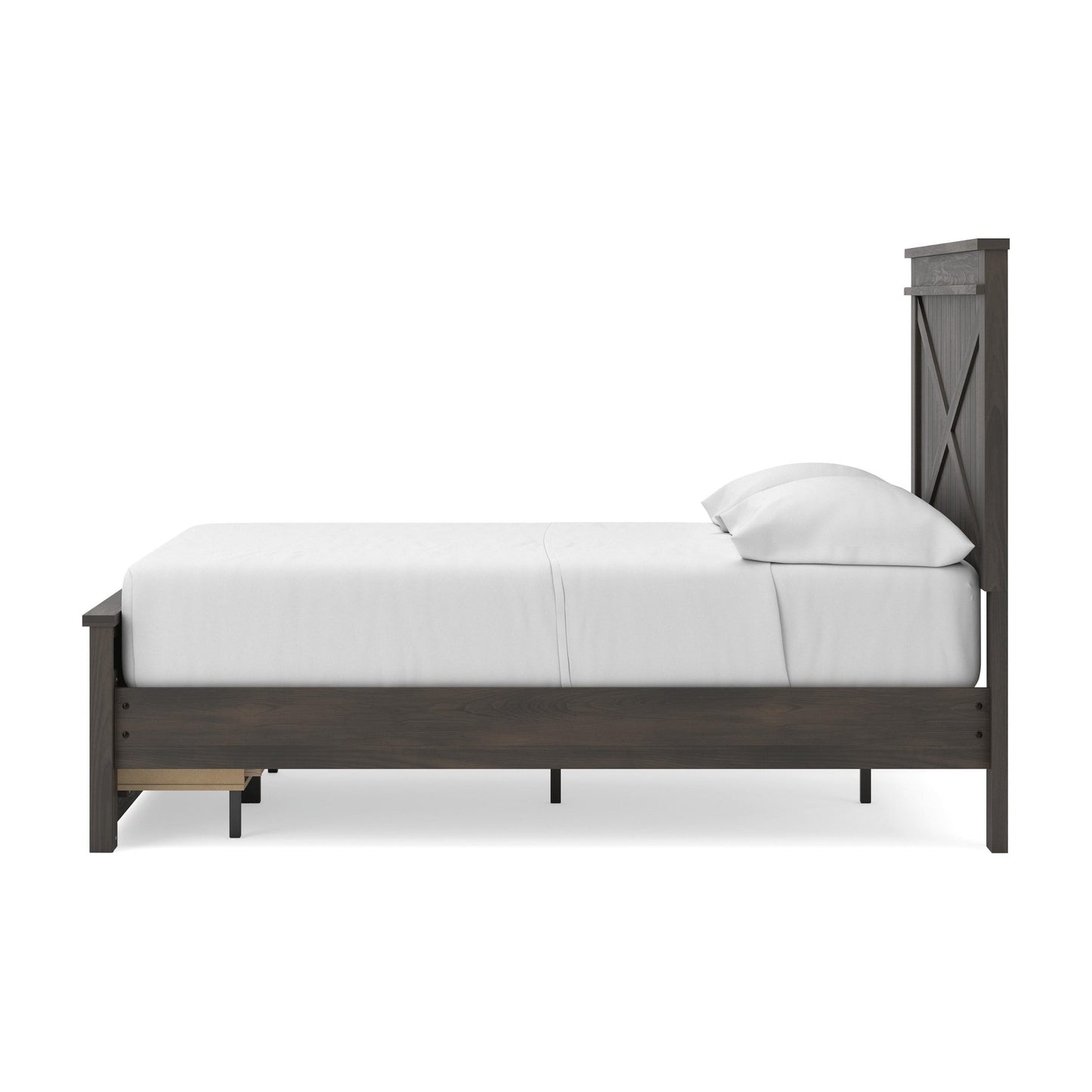 Vonitta Bay Full Panel Platform Storage Bed