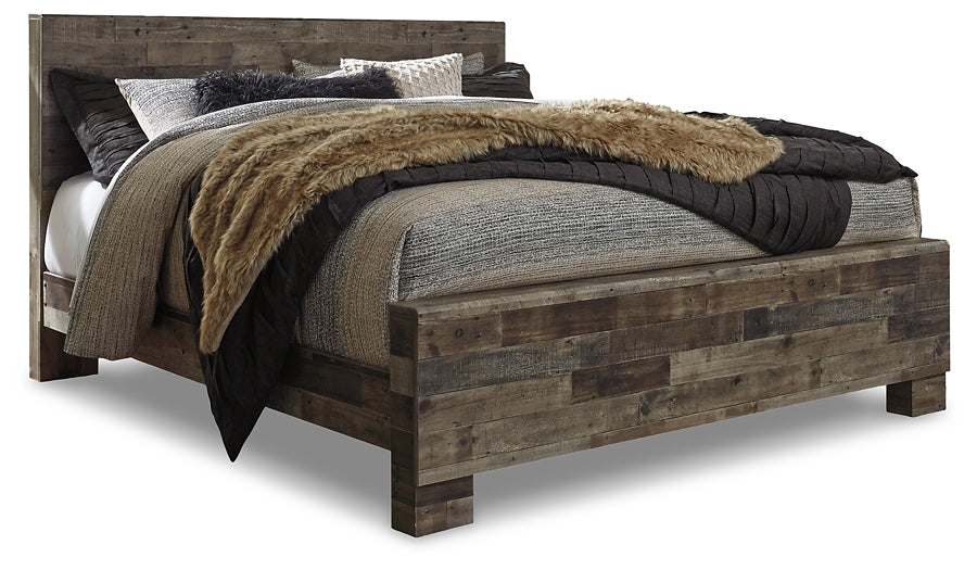Derekson King Panel Bed with Dresser