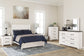 Gerridan Full Panel Bed with Mirrored Dresser, Chest and 2 Nightstands