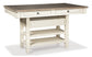 Bolanburg Counter Height Dining Table and 6 Barstools